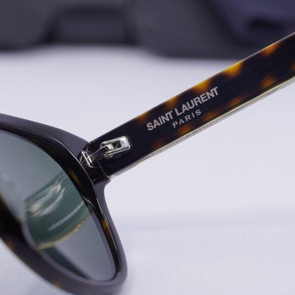 Saint Laurent SL620 002 Round Sunglasses - Havana/Grey - Picture 7 of 10